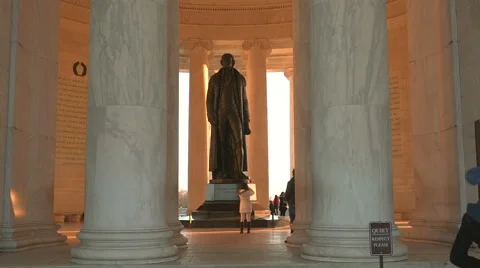Jefferson Memorial in Washington DC Stock Footage 60029790