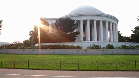 Jefferson Monument, DC Tracking Shot Stock Footage 157548917