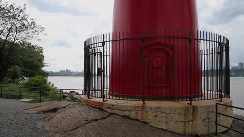 Jeffrey's Hook Lighthouse in the South Stock Footage 243639014