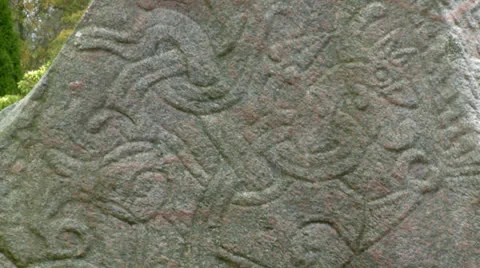 Jelling Stones, closeup Stock Footage 22538196