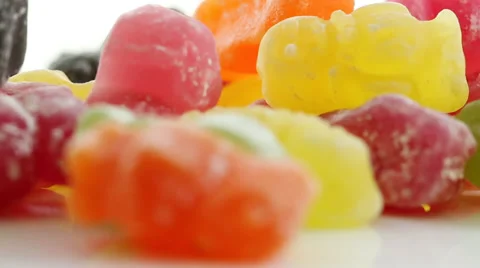 Jelly Babies Close Up Stock Footage 39375866