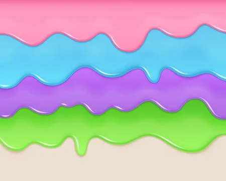 Jelly background. Slime texture, 3d cream cake pattern or liquid sauce glaze Illustrazione stock