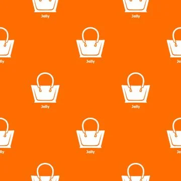 Jelly bag pattern vector orange Illustrazione stock
