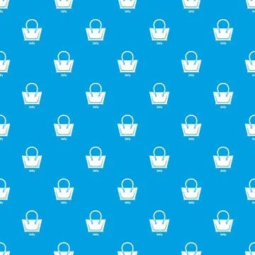 Jelly bag pattern vector seamless blue Stock Illustration