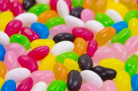 Jelly bean background Stock Photos