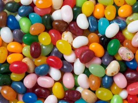 Jelly beans background Stock Photos