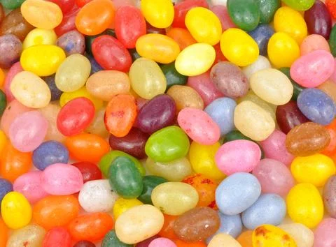 Jelly Beans Background Stock Photos
