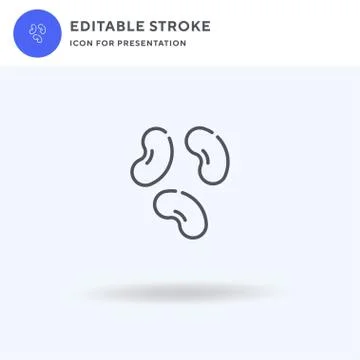 Jelly Beans icon vector, filled flat sign, solid pictogram isolated on white, Illustrazione stock