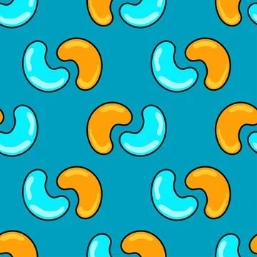 Jelly beans repeat pattern イラスト素材