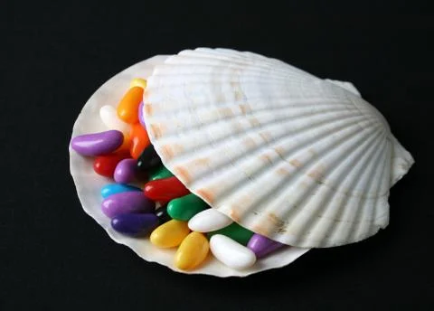 Jelly Beans Shell Stock Photos