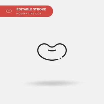 Jelly Beans Simple vector icon. Illustration symbol design template for web m Illustrazione stock