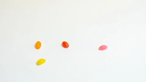 Jelly Beans Stop Motion Stock Footage 124489238