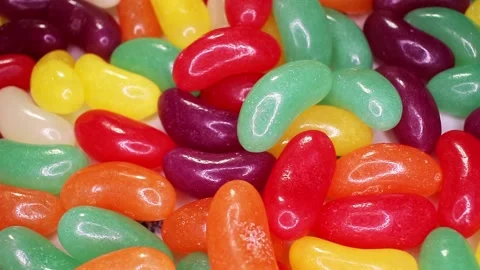 Jelly Beans Texture Closeup Video Seamless Looping Stock Footage 140134107