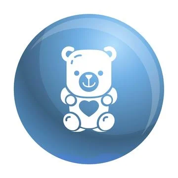 Jelly bear icon, simple style Stock Illustration