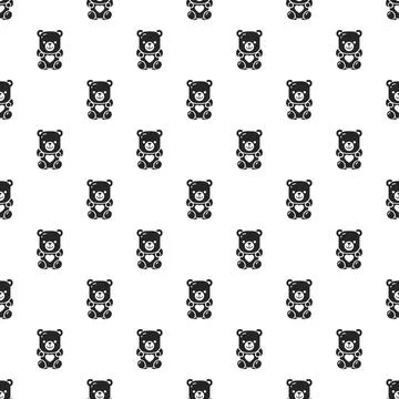 Jelly bear pattern seamless Stock Illustration