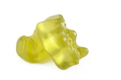 Jelly bear on white background Stock Photos