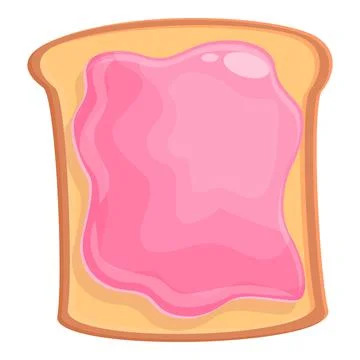Jelly bread icon cartoon vector. Candy bear Illustrazione stock