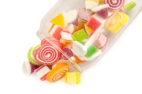 Jelly candy in bottle Stock Photos