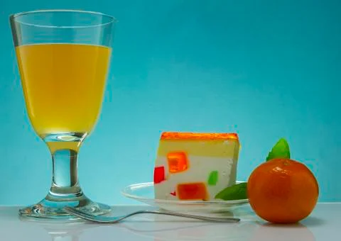 Jelly dessert Stock Photos