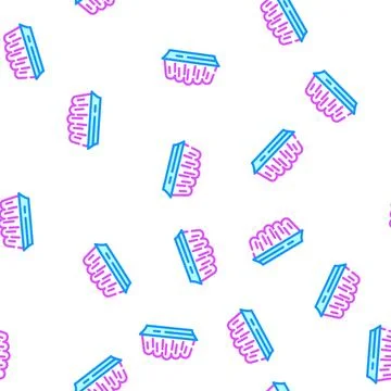 Jelly dessert vector seamless pattern Illustrazione stock