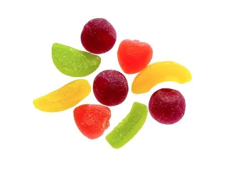 Jelly fruit sweets. Stock Photos