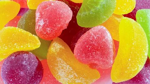 Jelly fruit sweets. Foto stock