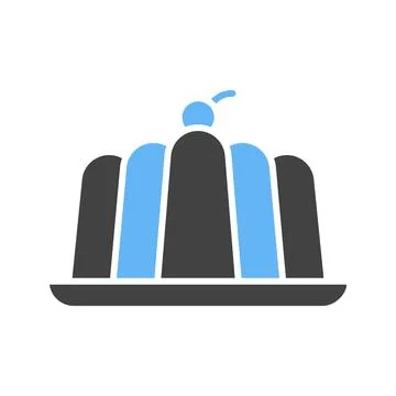 Jelly icon vector image. Stock Illustration