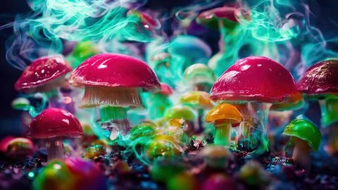 Jelly mushrooms Stock Illustration