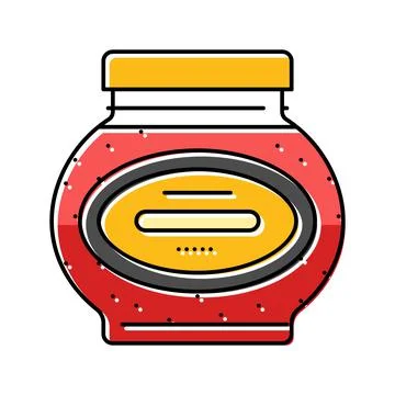 Jelly pepper color icon vector illustration Stock Illustration