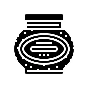 Jelly pepper glyph icon vector illustration Stock Illustration
