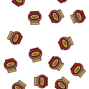 Jelly pepper vector seamless pattern Illustrazione stock
