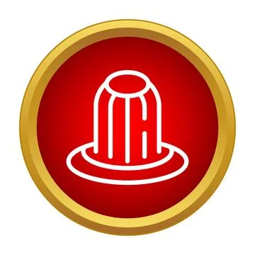 Jelly pudding dessert icon vector graphic design Stock Illustration