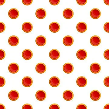 Jelly round biscuit pattern seamless vector Stock Illustration