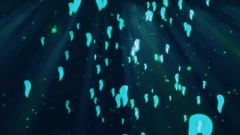Jelly Shape Particles Flying Animation  Stock Footage 232955504