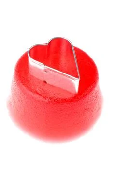 Jelly on white macro Foto stock