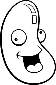 Jellybean Smiling Stock Illustration