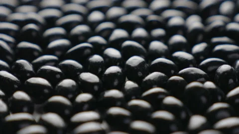 Jellybeans Rotating Loop black centred Stock Footage 141096723