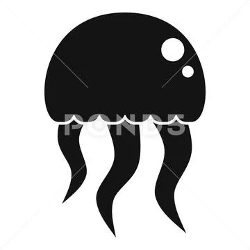 Jellyfish animal icon simple vector. Jelly fish ~ Clip Art #219323531