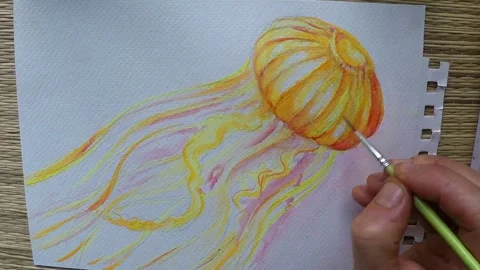 Jellyfish art Stock Footage 289849115