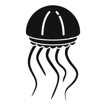 Jellyfish icon simple vector. Jelly fish Stock Illustration
