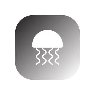 Jellyfish icon vector Stock Illustration
