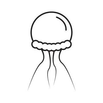 Jellyfish icon vector Stock Illustration