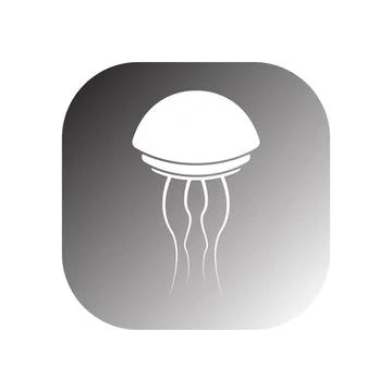 Jellyfish icon vector Stock Illustration