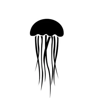 Jellyfish icon, vector illustration Stock Illustration