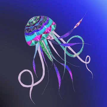Jellyfish Stock Illustration