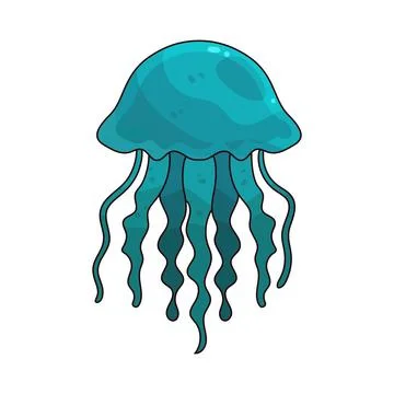 Jellyfish illustration Stock Illustration