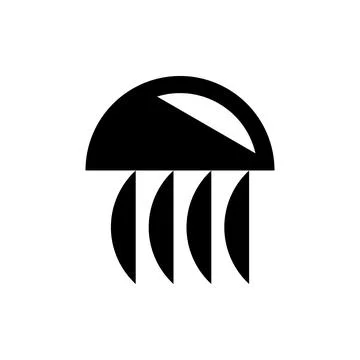 Jellyfish logo Stock Illustration