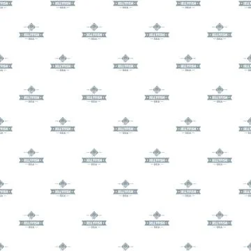 Jellyfish sea pattern seamless イラスト素材