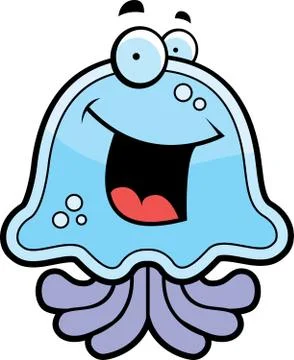 Jellyfish Smiling Stock Illustration