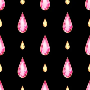 Jem seamless pattern 스톡 일러스트